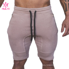 Custom Cotton Polyester Fleece Tech Mens Gym Shorts